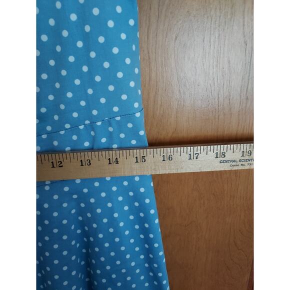 Homrain Women's Dress Pin-up Style Dress size Large Polka dot cotton blend zip - Picture 5 of 9